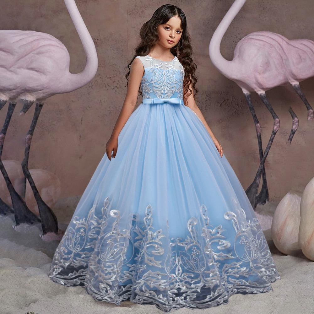 Puffy Tulle Lace Flower Girl  And Christening Dress BENNYS