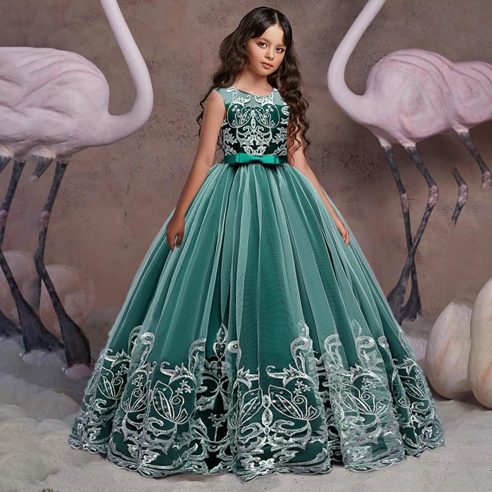 Puffy Tulle Lace Flower Girl  And Christening Dress BENNYS
