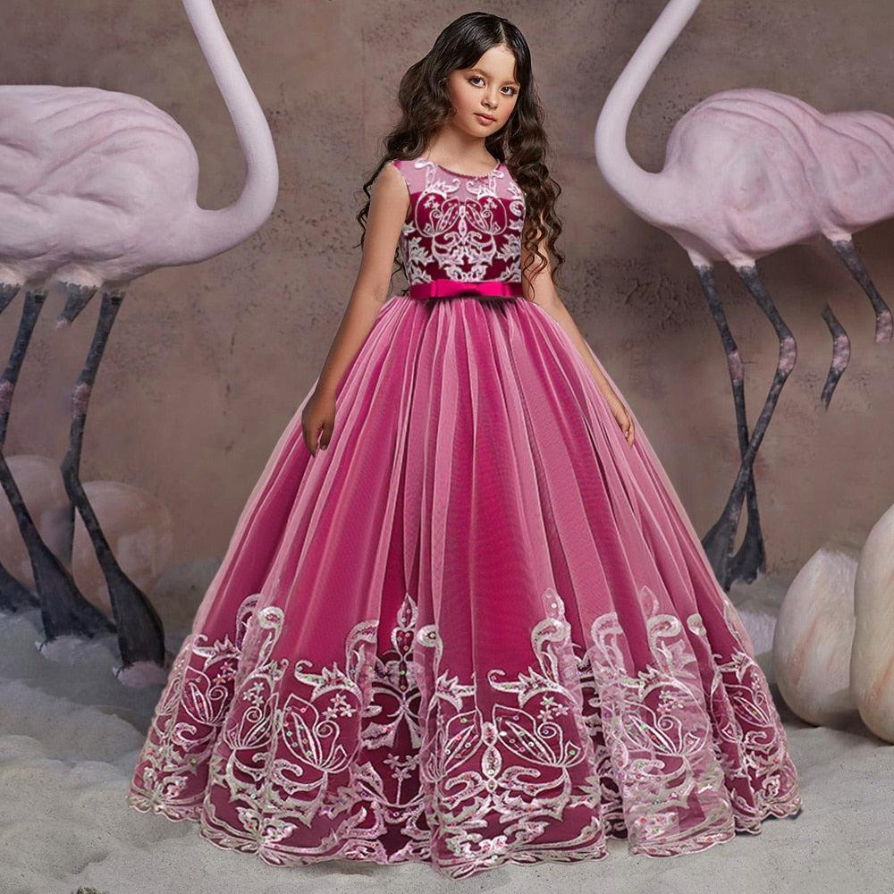 Puffy Tulle Lace Flower Girl  And Christening Dress BENNYS