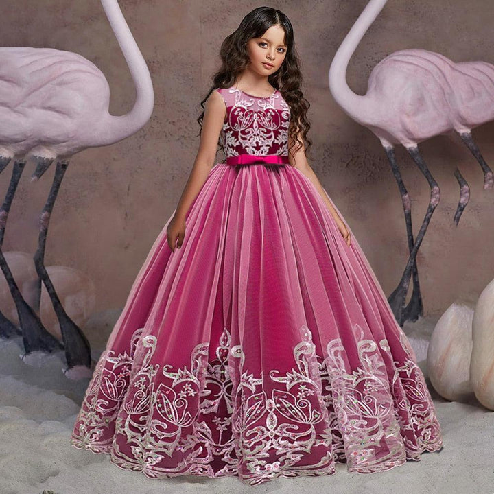 Puffy Tulle Lace Flower Girl  And Christening Dress BENNYS