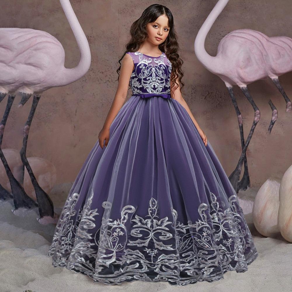 Puffy Tulle Lace Flower Girl  And Christening Dress BENNYS