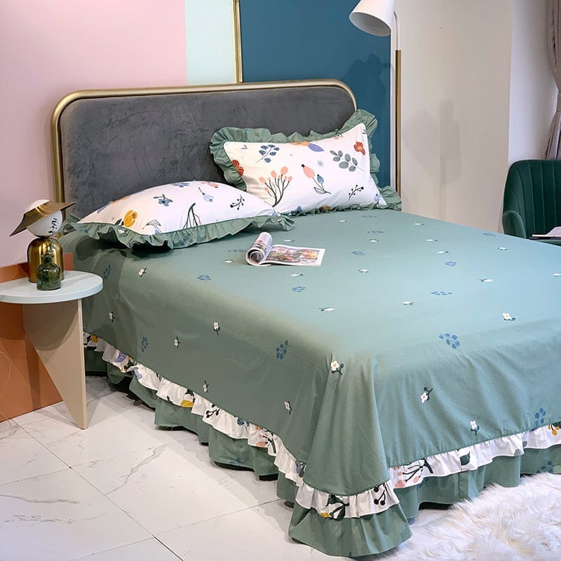 Pure Cotton Edge Rounded Ab Version Bed Sheet Pillowcase BENNYS