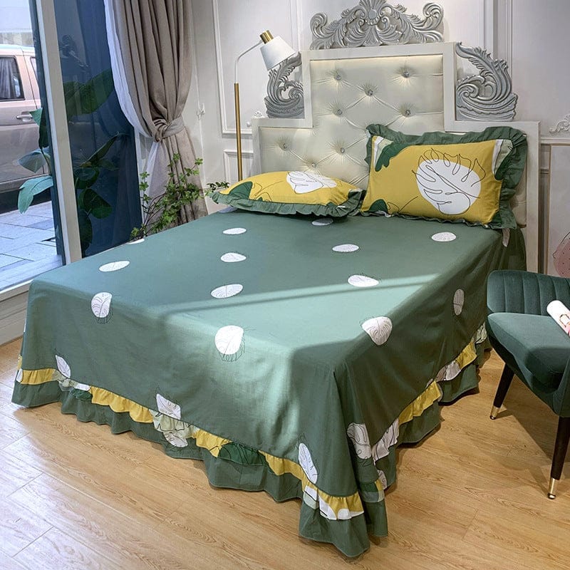 Pure Cotton Edge Rounded Ab Version Bed Sheet Pillowcase BENNYS