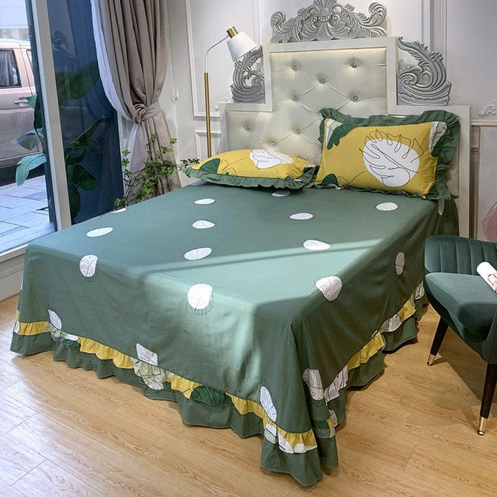 Pure Cotton Edge Rounded Ab Version Bed Sheet Pillowcase BENNYS