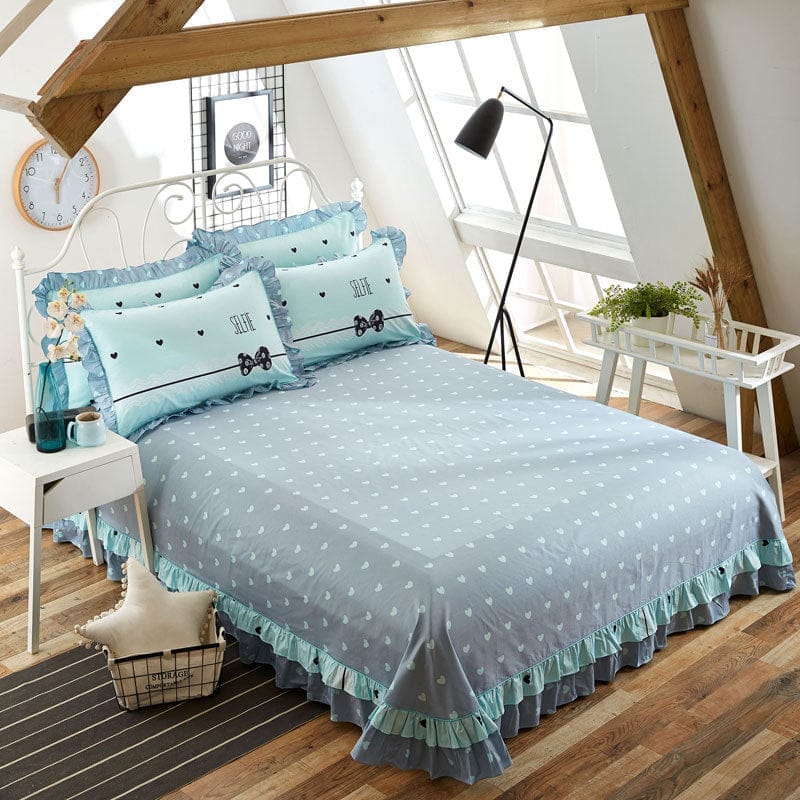 Pure Cotton Edge Rounded Ab Version Bed Sheet Pillowcase BENNYS