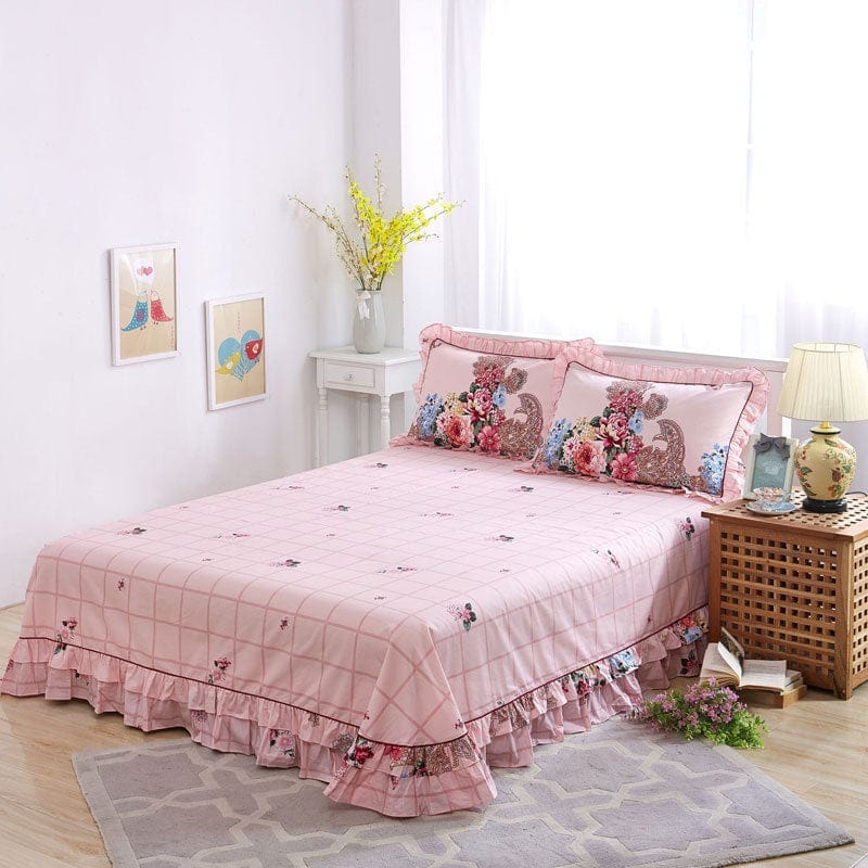 Pure Cotton Edge Rounded Ab Version Bed Sheet Pillowcase BENNYS