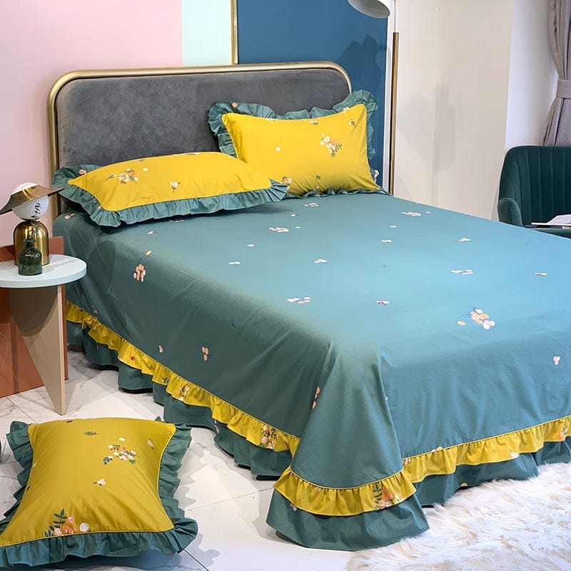 Pure Cotton Edge Rounded Ab Version Bed Sheet Pillowcase BENNYS