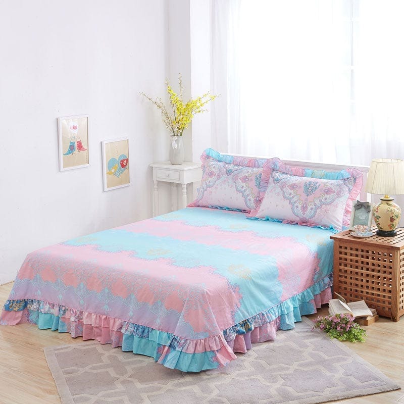 Pure Cotton Edge Rounded Ab Version Bed Sheet Pillowcase BENNYS