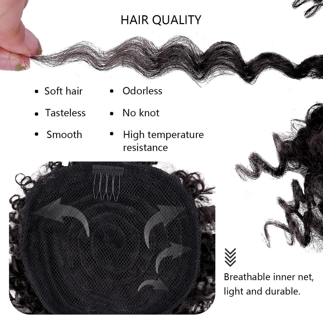 Queen Braid Short Kinky Curly Synthetic Hair With Bangs BENNYS