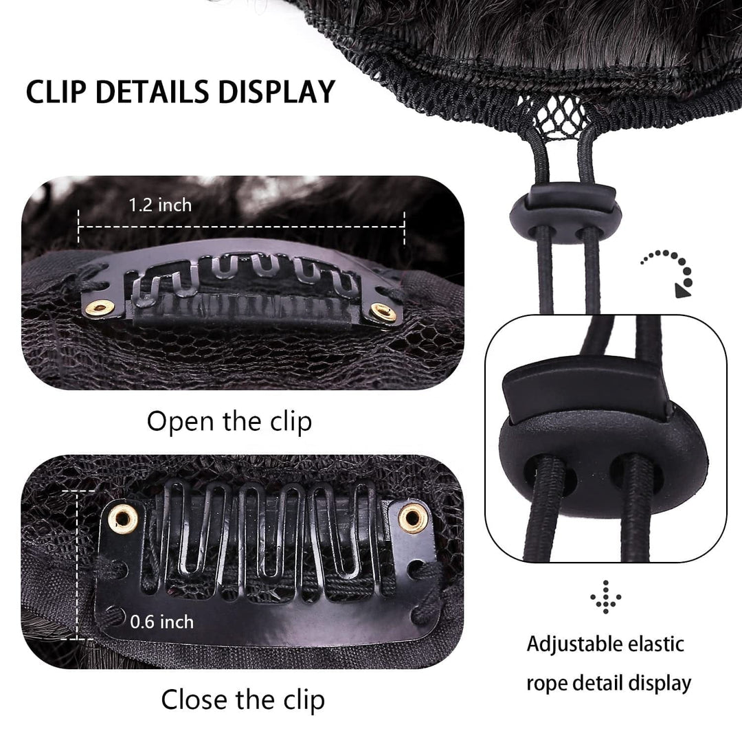 Queen Braid Short Kinky Curly Synthetic Hair With Bangs BENNYS