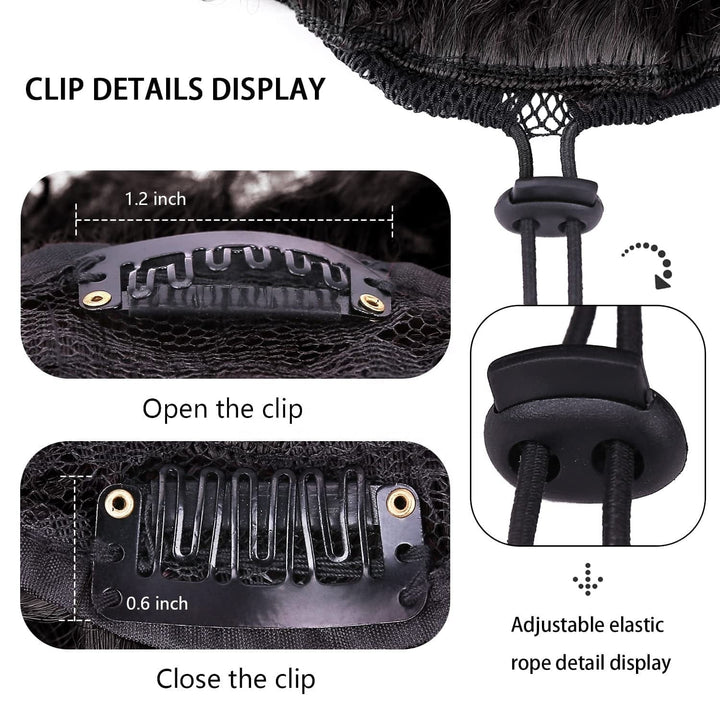 Queen Braid Short Kinky Curly Synthetic Hair With Bangs BENNYS