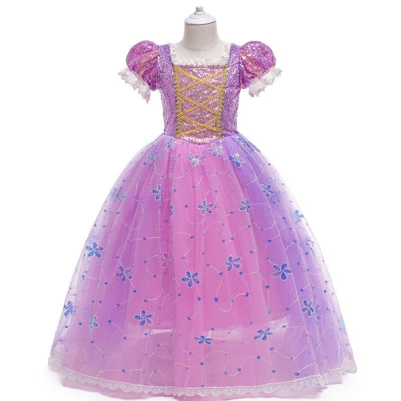 Rapunzel Princess Purple Puff Sleeve Performance Dress BENNYS