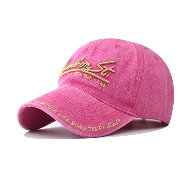 Fashion Big Letters Embroidery Baseball Cap for Women