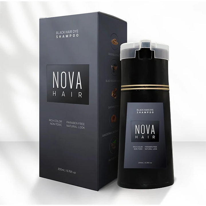 Nova Hair Dyeing Hair Care Shampoo 3-in-1 Natural Hair Dye