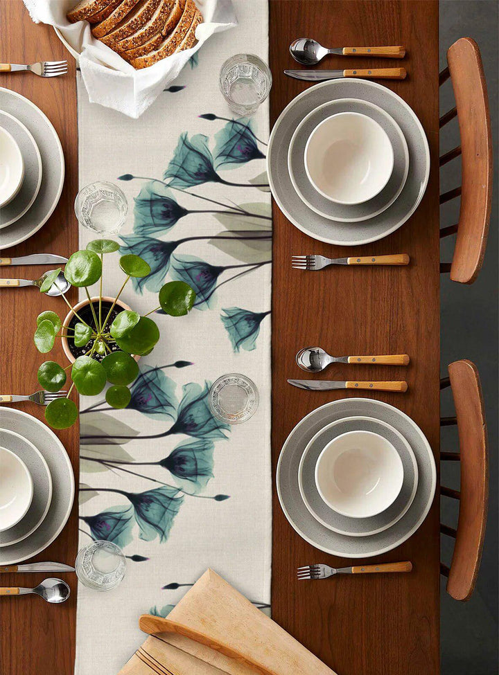 Tulip Flowers Table Runner-Arlik interiors
