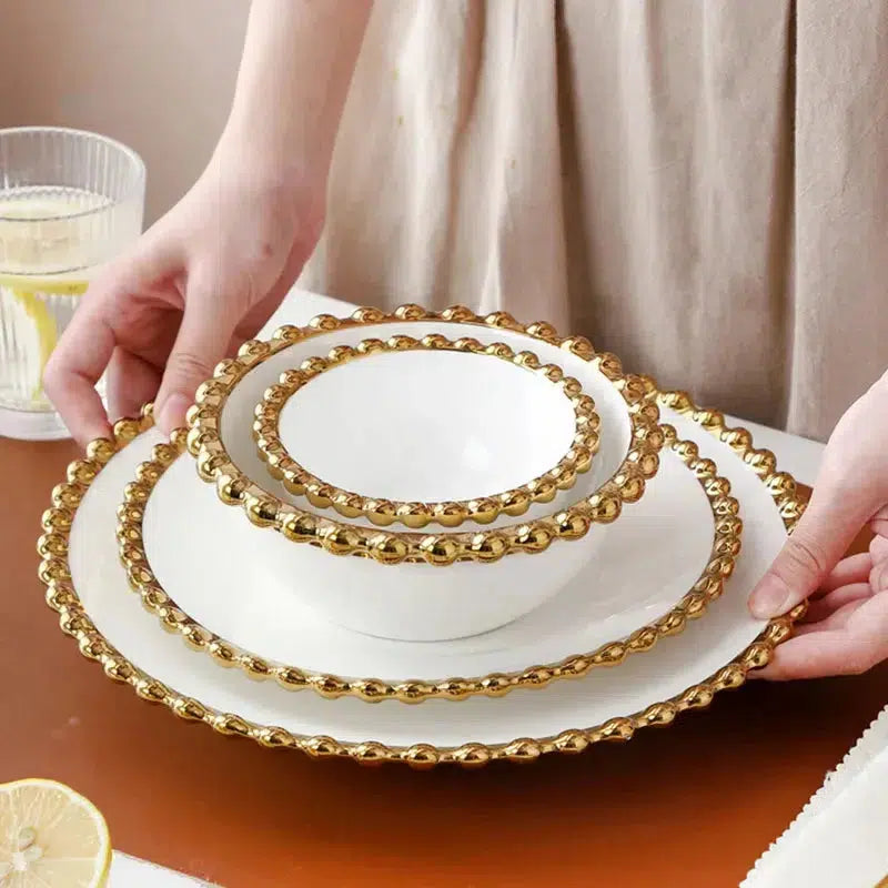 Nordic Ceramic Dinner Plates-Tableware-Arlik interiors