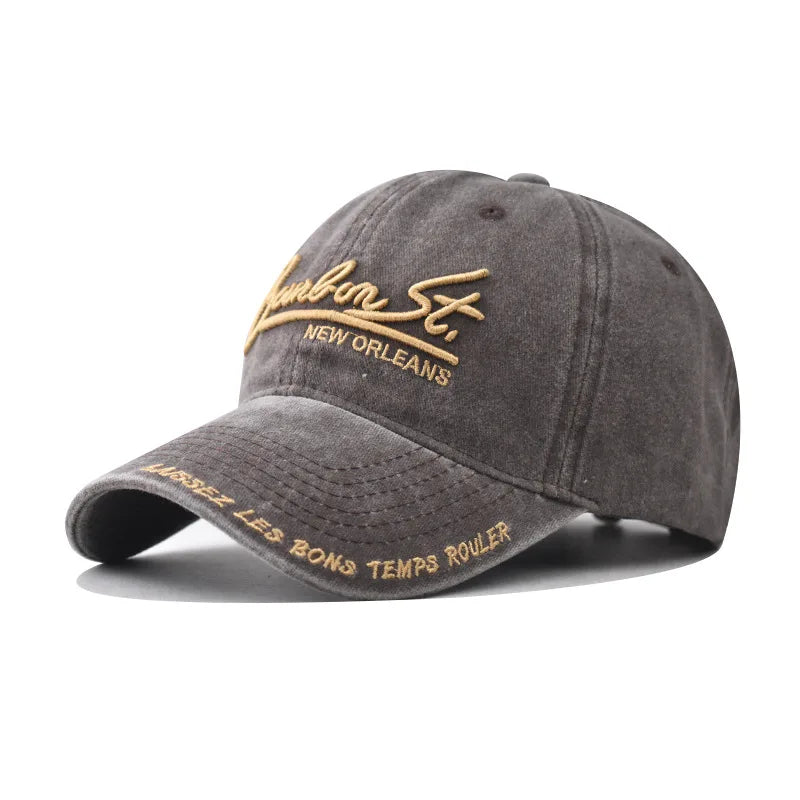 Fashion Big Letters Embroidery Baseball Cap for Women