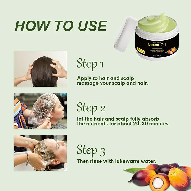 Raw Batana Oil for Hair Growth Organic Batana Oil  Moisturizer And Repair