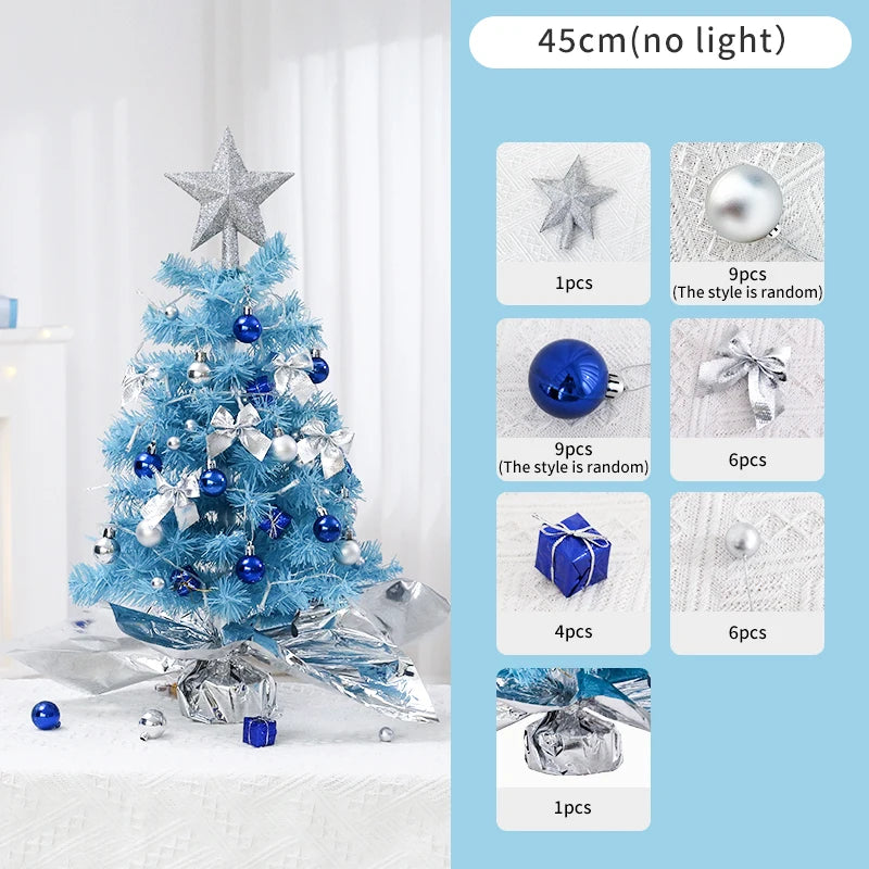 Blue Mini Christmas Tree Star Top Dream Ball Decoration