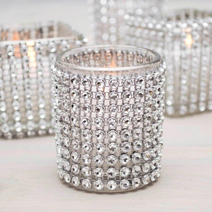Diamond Mesh Rhinestone Ribbon-Ribbon-Arlik interiors