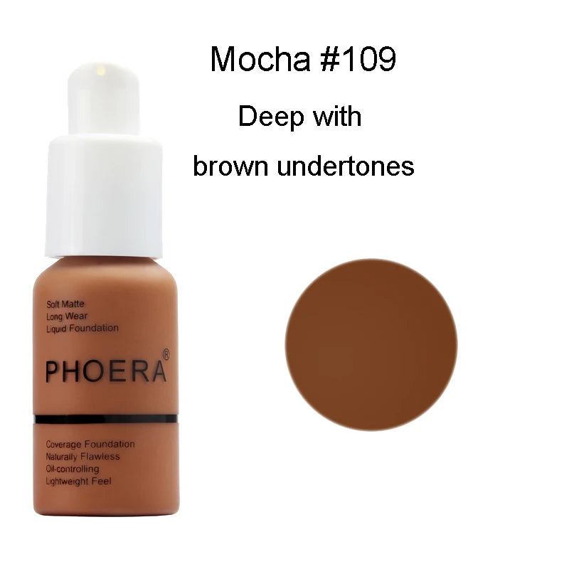 PHOERA 30ml Liquid Foundation Set Oil-control Concealer