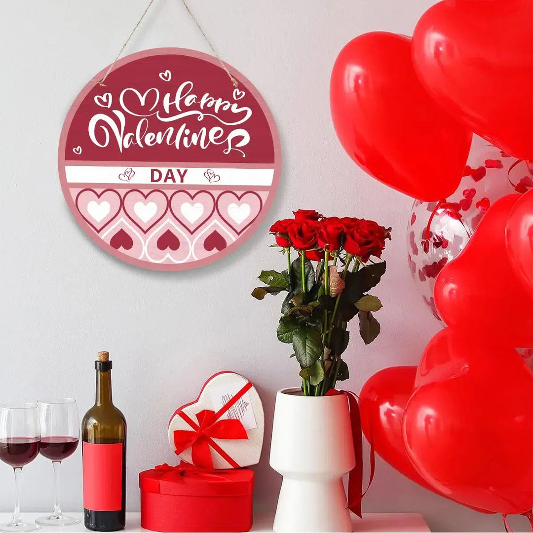 Valentine's Day Love Heart Door Signage