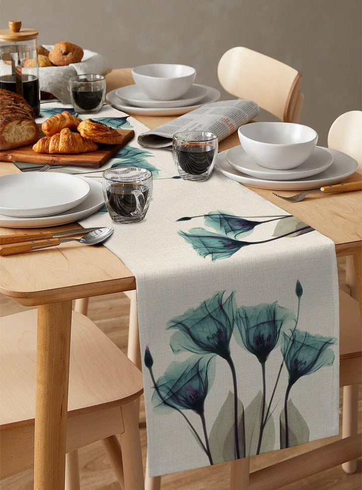 Tulip Flowers Table Runner-Arlik interiors