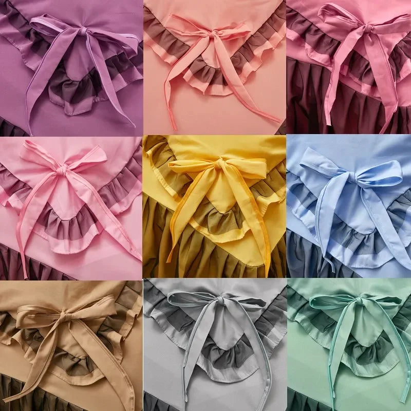 2pc/Set Princess Pillowcases with Ruffles Pillow Cover