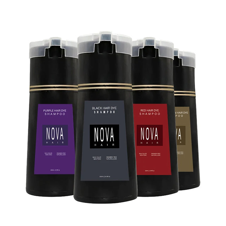 Nova Hair Dyeing Hair Care Shampoo 3-in-1 Natural Hair Dye