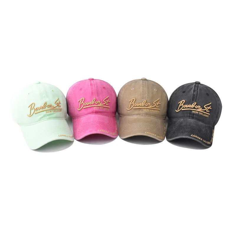 Fashion Big Letters Embroidery Baseball Cap for Women