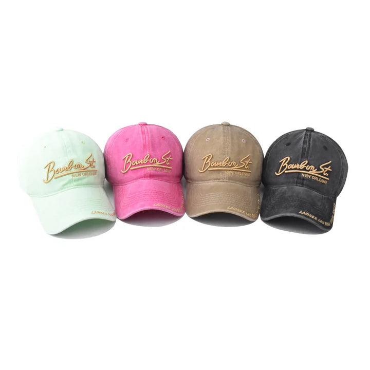 Fashion Big Letters Embroidery Baseball Cap for Women