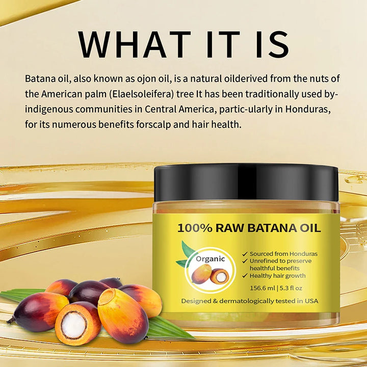 Organic Batana Oil Moisturizing and Smoothing Fizzy Hair Repair