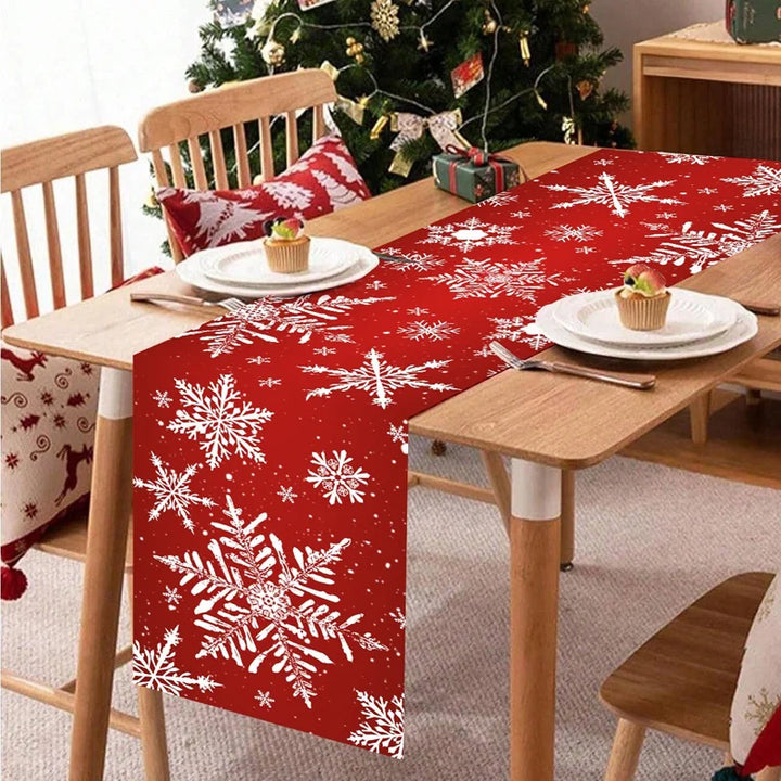 Christmas Snowflakes Table Runner Christmas Decorations