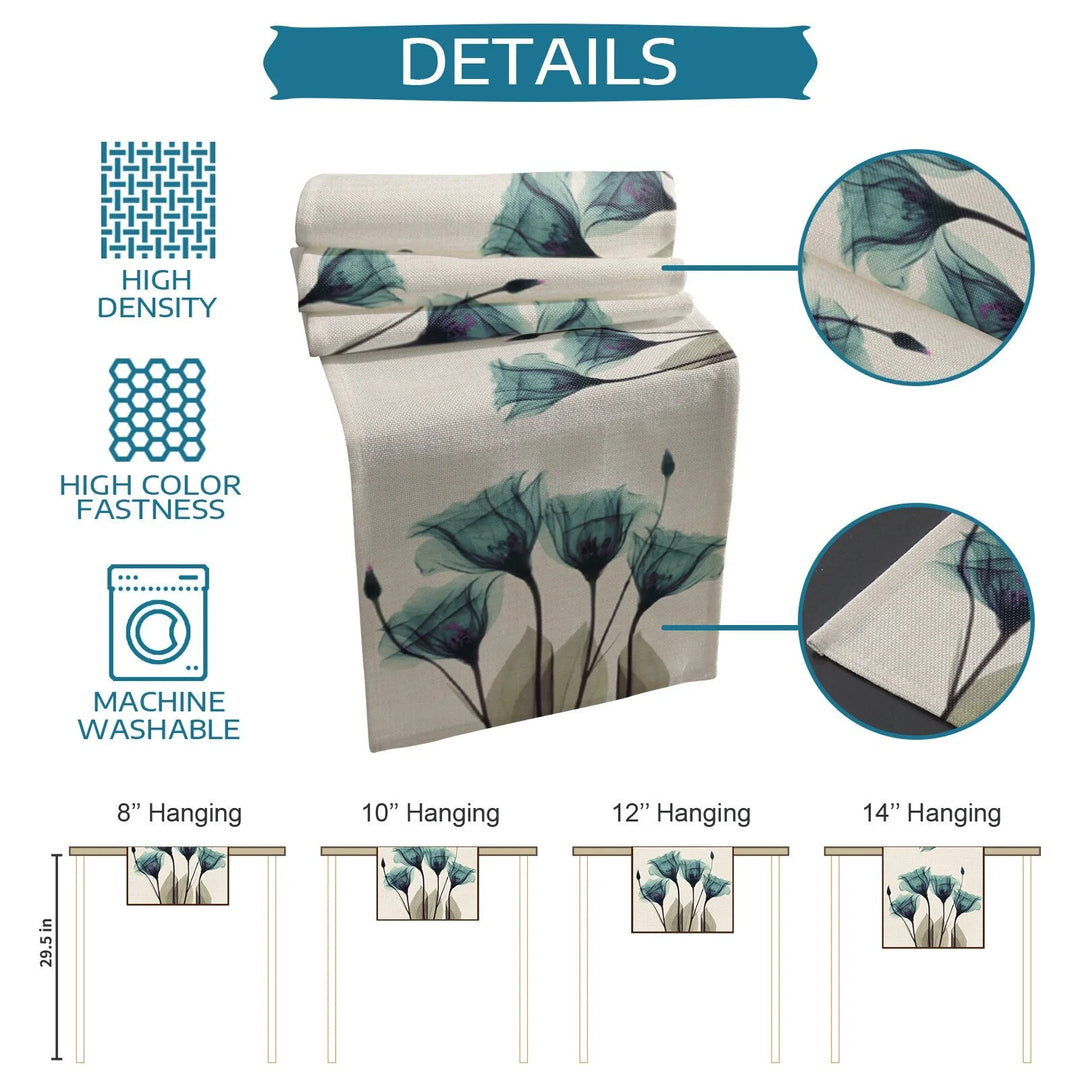 Tulip Flowers Table Runner-Arlik interiors