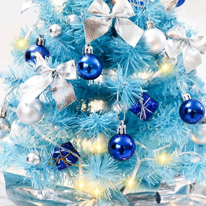 Blue Mini Christmas Tree Star Top Dream Ball Decoration