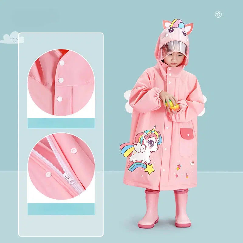 Waterproof Kids Raincoat Kindergarten Cartoon Suit-Suit-Bennys Beauty World