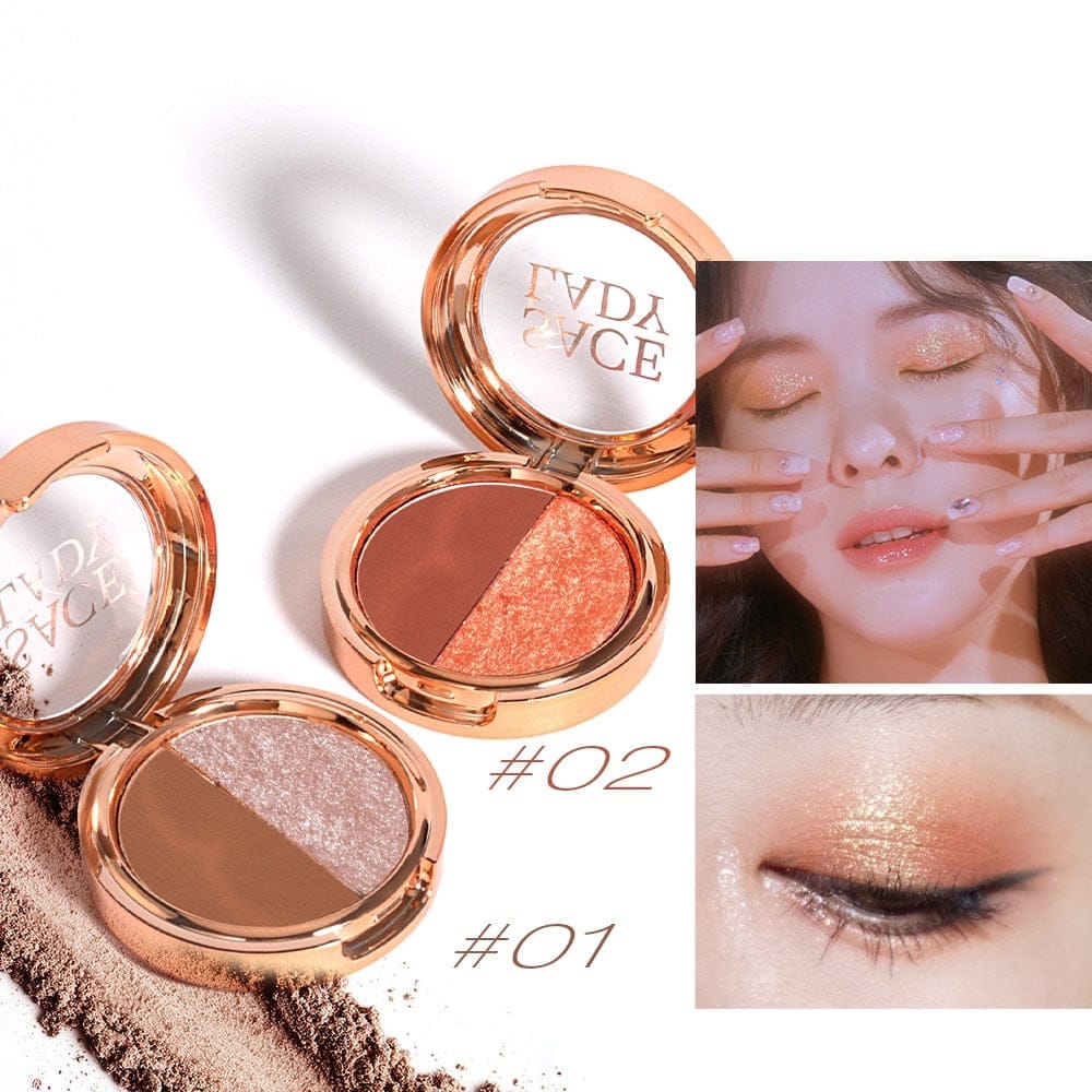 SACE LADY Two-color Eye Shadow Glitter Palette BENNYS