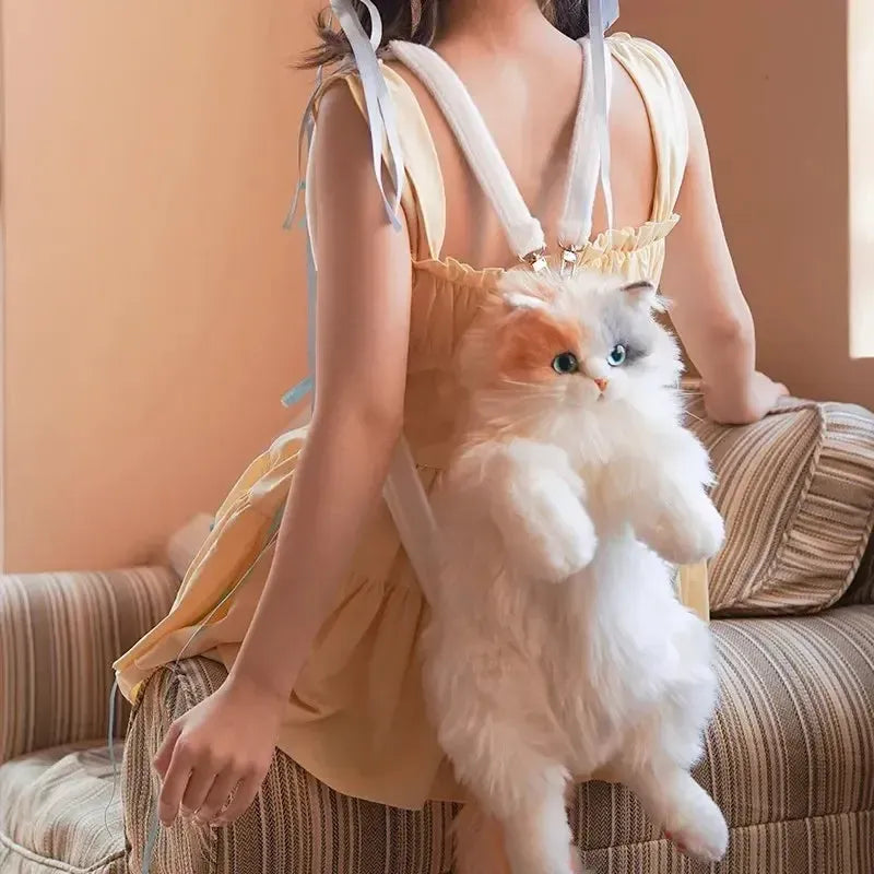 Super Realistic Three Flower Cat Backpack-Bag-Bennys Beauty World