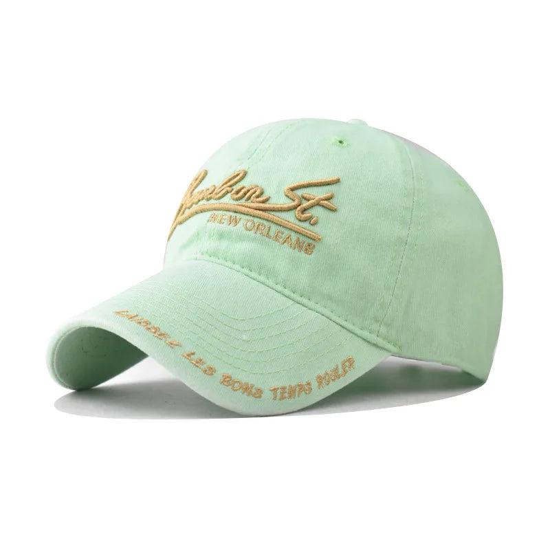 Fashion Big Letters Embroidery Baseball Cap for Women