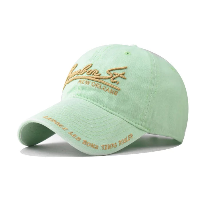 Fashion Big Letters Embroidery Baseball Cap for Women