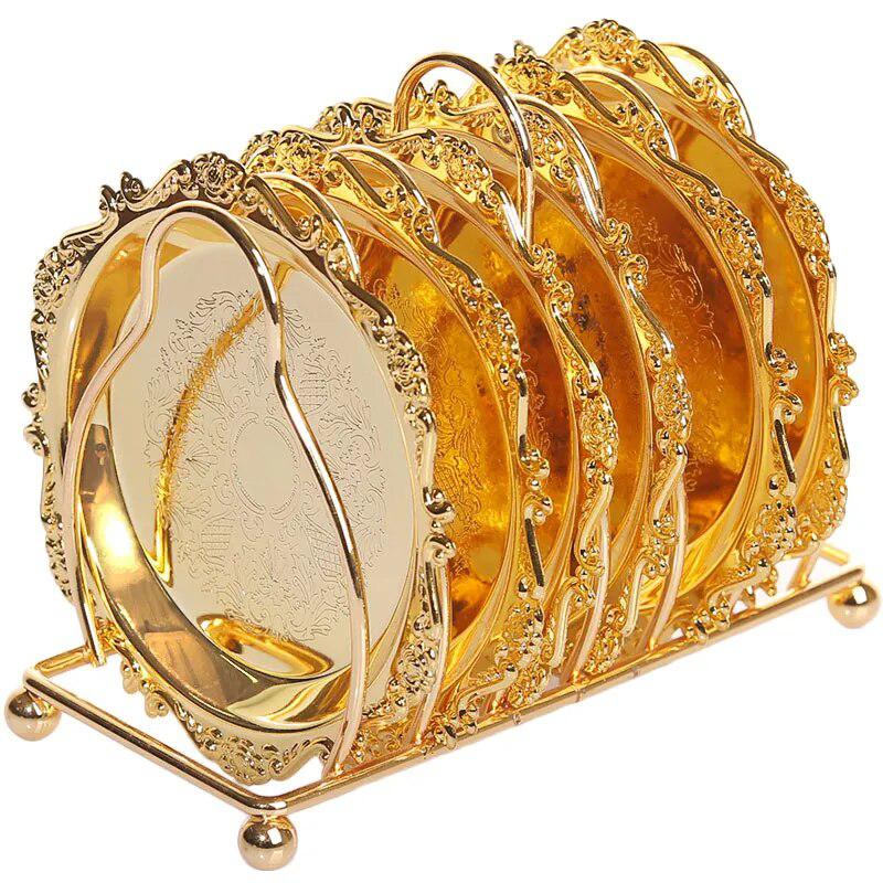 6Pcs Vintage Zinc Alloy Placemat-Placemats-Arlik interiors