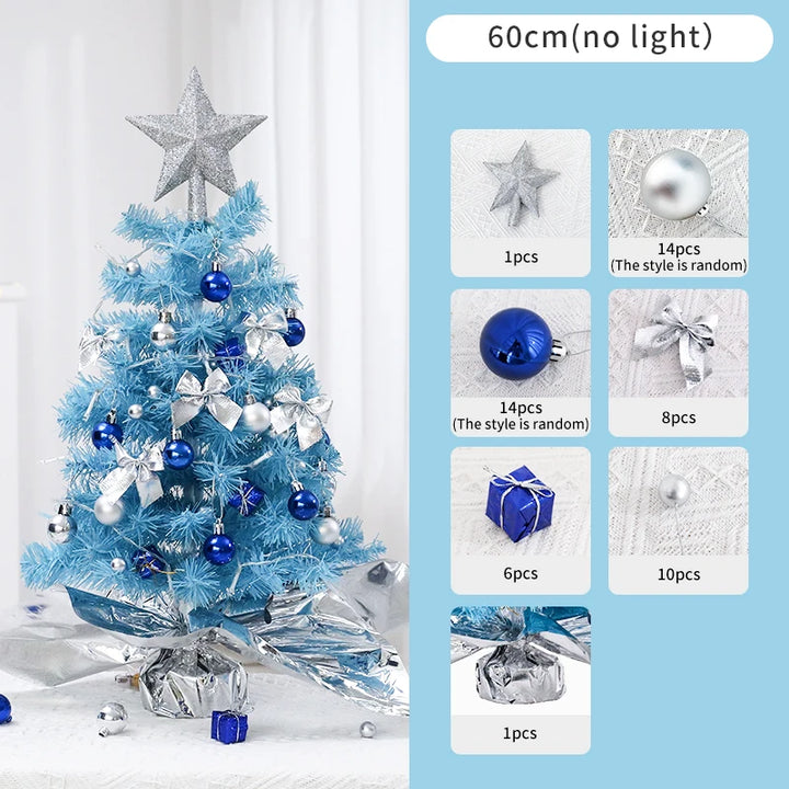 Blue Mini Christmas Tree Star Top Dream Ball Decoration