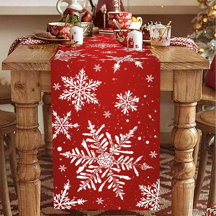 Christmas Snowflakes Table Runner Christmas Decorations
