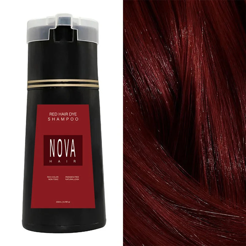 Nova Hair Dyeing Hair Care Shampoo 3-in-1 Natural Hair Dye