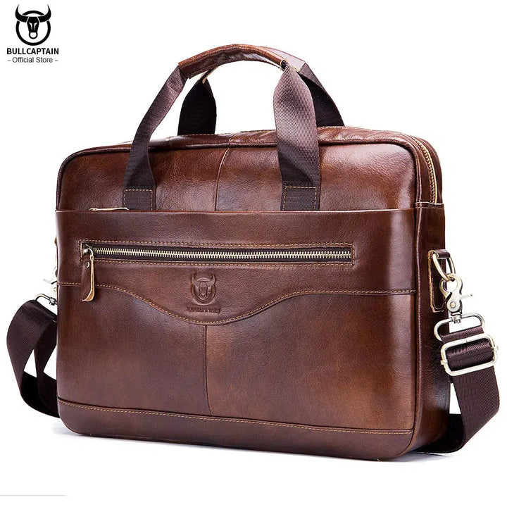 Mens Leather Laptop Bag's Men's Briefcase Office Business Handbag-bag-Bennys Beauty World