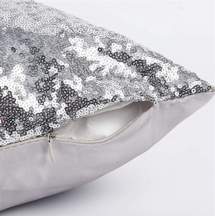 Sequins Sliver Decorative Pillows Pack of 4,18"X18"  Home Decoration BENNYS