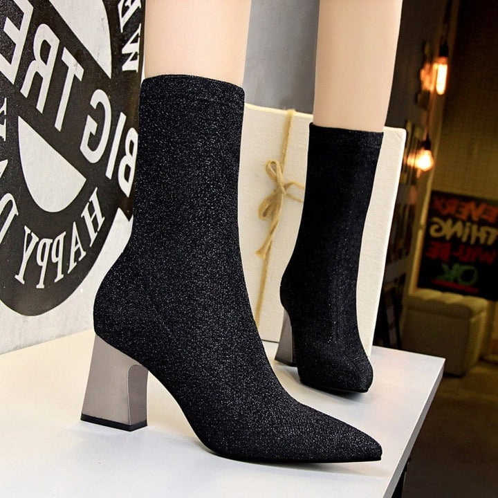 Sexy Slim Nightclub Short Tube Women Boots BENNYS