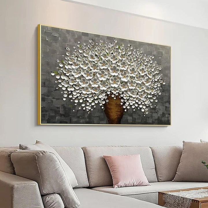 Abstract Livingroom Tree Flower Posters-Painting-Arlik interiors