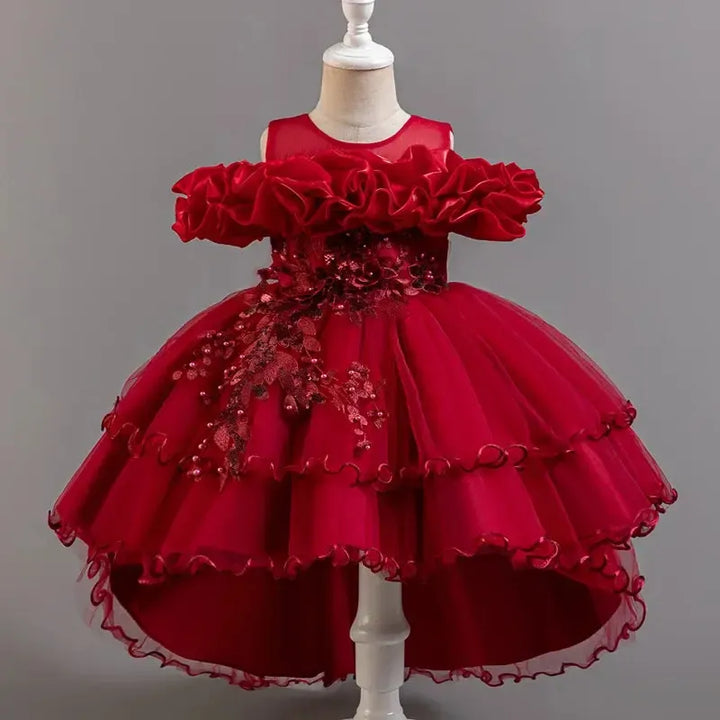 3-10 Years Girls Tailing Dress Summer Sequins Dresses-Dresses-Bennys Beauty World