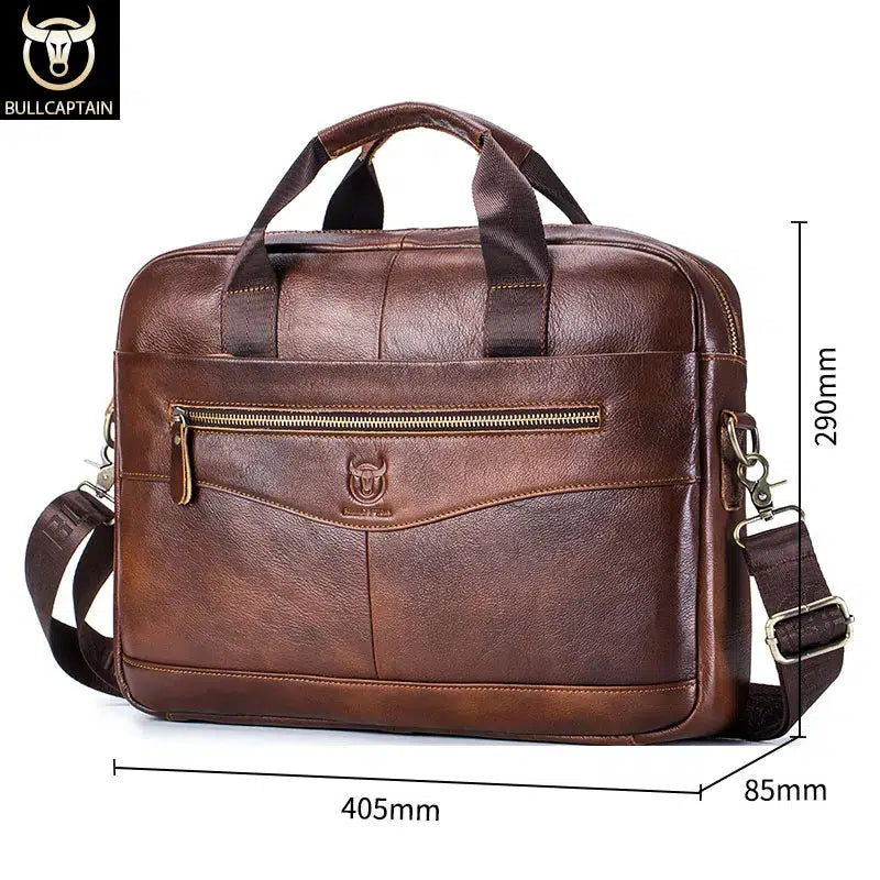 Mens Leather Laptop Bag's Men's Briefcase Office Business Handbag-bag-Bennys Beauty World